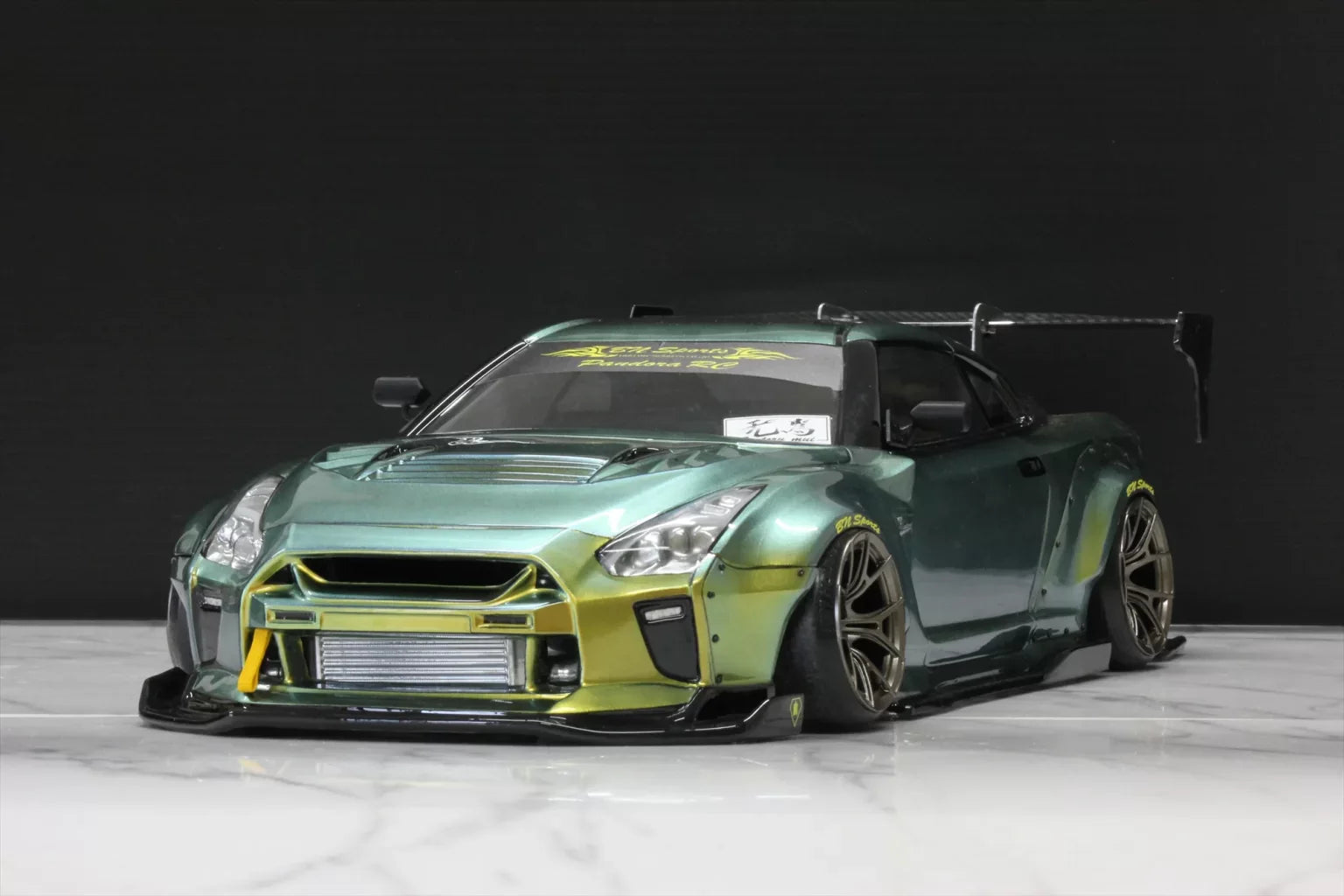 (CARBON VERSION Limited Edition) NISSAN Skyline GT-R R35 BLS N-Sports 1-10 (205mm-207mm) Body Set [Pandora] PAB-3207CV