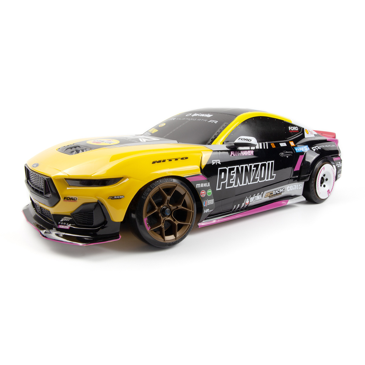 PREORDER - Stage-D10 Flux Ford Mustang GT RTR S650 - BRUSHED RTR