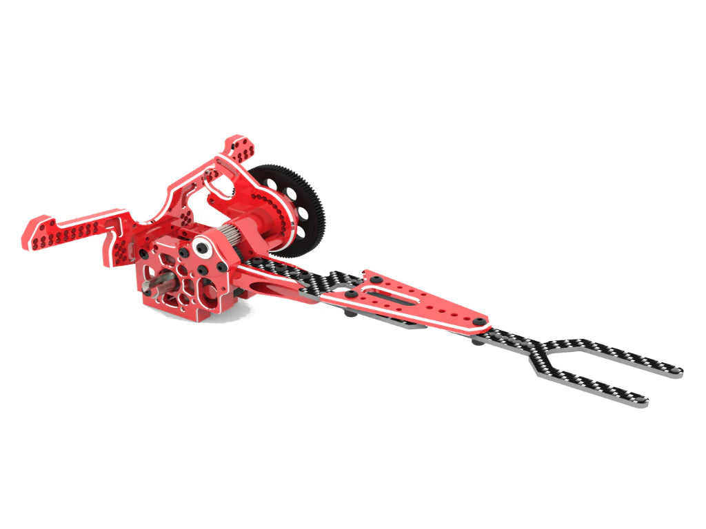SHARK Transmission Gear Box (With Upper Deck And Shock Tower) - BLUE SILVER RED PURPLE BLACK - YD-2 RD SD RMX RDX [RHINO RACING] RR-820