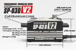 Yokomo SP-03 D V2 Programable Brushless Drift Servo (Black) (High Voltage)